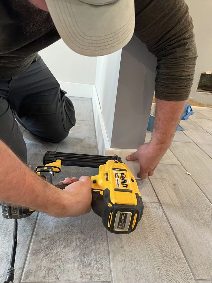 Baseboard and trim installation